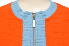 Load image into Gallery viewer, CHANEL シャネル カーディガン ココマーク パイル 02S ブルー オレンジ サイズ40 P19454V11234 美品 中古 57285