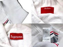 Load image into Gallery viewer, SUPREME シュプリーム パーカー 2019AW Text Rib Hooded Sweat Shirt サイズM ホワイト 57320