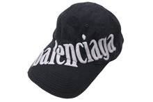 Load image into Gallery viewer, 未使用品 BALENCIAGA バレンシアガ キャップ DIAGONAL CAP 22SS680738 410B2 帽子 ブラック コットン サイズS 中古 57329