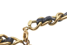 Load image into Gallery viewer, CHANEL シャネル ブレスレット 95P ココマーク ラインストーン レザー ブラック ゴールド金具 美品 中古 57344