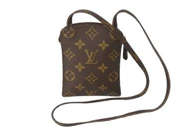 LOUIS VUITTON ルイヴィトン ショルダーバッグ ポーチ M45484 ポシェット セクレ モノグラム ブラウン 美品 中古 57363