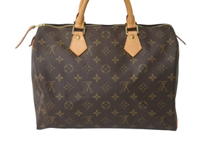 LOUIS VUITTON ルイヴィトン ハンドバッグ M41526 スピーディ30 ブラウン ゴールド金具 美品 中古 57365