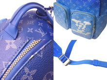 Load image into Gallery viewer, LOUIS VUITTON ルイヴィトン 21FW モノグラムクラウズ リュック ブルー ホワイト M45441 雲 鞄 バックパック 美品 中古 57370
