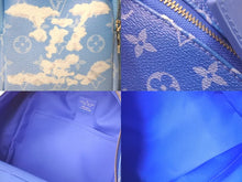 Load image into Gallery viewer, LOUIS VUITTON ルイヴィトン 21FW モノグラムクラウズ リュック ブルー ホワイト M45441 雲 鞄 バックパック 美品 中古 57370