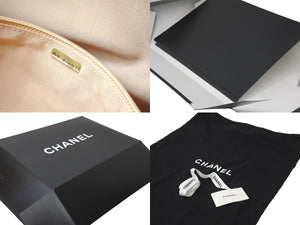 CHANEL シャネル ボストン バッグ ココマーク ベージュ 8番台 キャビアスキン グレインドカーフスキン ゴールド金具 美品 中古 57383