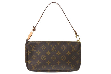 LOUIS VUITTON ルイヴィトン アクセサリーポーチ ポシェット・アクセソワール モノグラム M51980 ゴールド金具 美品 中古 57398