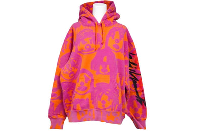 Supreme × Yohji Yamamoto シュプリーム ヨウジヤマモト 20FW グラフィック パーカー オレンジ ピンク SU9331 S 美品 中古 57410