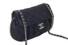 Load image into Gallery viewer, CHANEL シャネル マトラッセ チェーンアラウンド ショルダーバッグ 15番台 ラムスキン ネイビー シルバー 美品 中古 57416