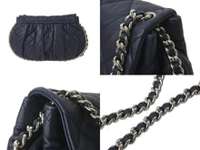 Load image into Gallery viewer, CHANEL シャネル マトラッセ チェーンアラウンド ショルダーバッグ 15番台 ラムスキン ネイビー シルバー 美品 中古 57416