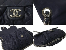 Load image into Gallery viewer, CHANEL シャネル マトラッセ チェーンアラウンド ショルダーバッグ 15番台 ラムスキン ネイビー シルバー 美品 中古 57416