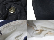 Load image into Gallery viewer, CHANEL シャネル マトラッセ チェーンアラウンド ショルダーバッグ 15番台 ラムスキン ネイビー シルバー 美品 中古 57416