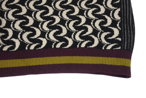 極美品 DRIES VAN NOTEN ドリス ヴァン ノッテン SS24 Tiger Jacqard Knit Top ニットベスト サイズM ブラック ベージュ 総柄 中古 4b005742