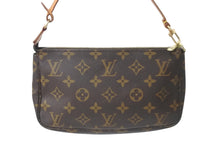 Load image into Gallery viewer, LOUIS VUITTON ルイヴィトン ポーチ M51980 ポシェット アクセソワール モノグラム ブラウン ゴールド金具 美品 中古 57432