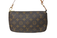 Load image into Gallery viewer, LOUIS VUITTON ルイヴィトン ポーチ M51980 ポシェット アクセソワール モノグラム ブラウン ゴールド金具 美品 中古 57432