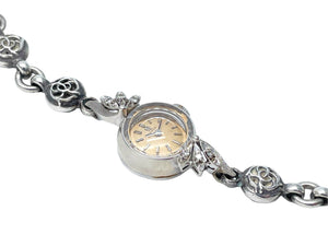 CHROME HEARTS×OMEGA クロムハーツ×オメガ 時計 フローラル ボックス ウォッチブレス 37.1g 14K シルバー 美品 中古 57444