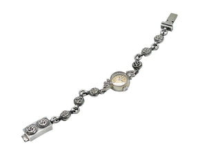 CHROME HEARTS×OMEGA クロムハーツ×オメガ 時計 フローラル ボックス ウォッチブレス 37.1g 14K シルバー 美品 中古 57444