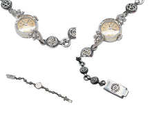 Load image into Gallery viewer, CHROME HEARTS×OMEGA クロムハーツ×オメガ 時計 フローラル ボックス ウォッチブレス 37.1g 14K シルバー 美品 中古 57444