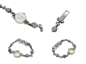 CHROME HEARTS×OMEGA クロムハーツ×オメガ 時計 フローラル ボックス ウォッチブレス 37.1g 14K シルバー 美品 中古 57444