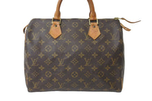 Load image into Gallery viewer, LOUIS VUITTON ルイヴィトン ボストンバッグ M41526 スピーディ30 モノグラム ブラウン ゴールド金具 良品 中古 57460