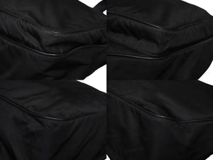PRADA プラダ ショルダーバッグ VA0625 テスート 三角ロゴプレート ナイロン キャンバス ブラック シルバー金具 良品 中古 57461