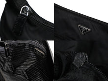 Load image into Gallery viewer, PRADA プラダ ショルダーバッグ VA0625 テスート 三角ロゴプレート ナイロン キャンバス ブラック シルバー金具 良品 中古 57461