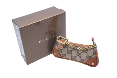 GUCCI グッチ コインケース 小銭入れ 小物入れ ミニパック GG柄 GGキャンバス 120973 ゴールド金具 美品 中古 57465