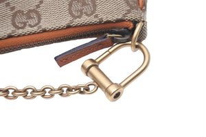 GUCCI グッチ コインケース 小銭入れ 小物入れ ミニパック GG柄 GGキャンバス 120973 ゴールド金具 美品 中古 57465