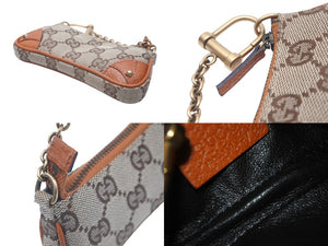 GUCCI グッチ コインケース 小銭入れ 小物入れ ミニパック GG柄 GGキャンバス 120973 ゴールド金具 美品 中古 57465