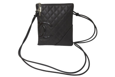 CHANEL シャネル ショルダーバッグ ポシェット カンボンライン ココマーク 10番台 2006 A25178 カーフ ブラウン 美品 中古 57473