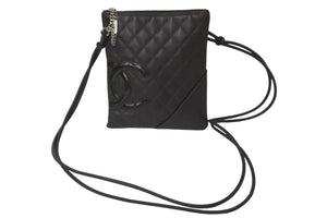 CHANEL シャネル ショルダーバッグ ポシェット カンボンライン ココマーク 10番台 2006 A25178 カーフ ブラウン 美品 中古 57473