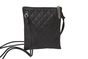 CHANEL シャネル ショルダーバッグ ポシェット カンボンライン ココマーク 10番台 2006 A25178 カーフ ブラウン 美品 中古 57473