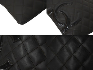 CHANEL シャネル ショルダーバッグ ポシェット カンボンライン ココマーク 10番台 2006 A25178 カーフ ブラウン 美品 中古 57473