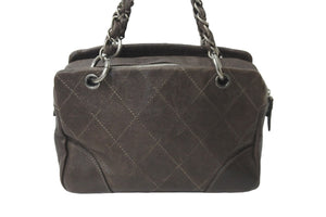 CHANEL シャネル ハンドバッグ チェーン 10番台 ココマーク キャビアスキン シルバー金具 美品 中古 64022
