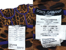 Load image into Gallery viewer, DOLCE&amp;GABBANA ドルチェアンドガッバーナ ワンピース パープル 豹柄 紫 切り替え サイズ40 美品 中古 57495