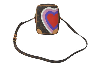 極美品 LOUIS VUITTON ルイヴィトン ショルダーバッグ ゲーム オン パナム モノグラム ブラウン ハート M57450 中古 57501