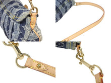 Load image into Gallery viewer, 極美品 LOUIS VUITTON ルイヴィトン ミニプリーティ レイエ ショルダーバッグ M95333 モノグラムデニム ブルー 中古 4b005761