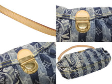 Load image into Gallery viewer, 極美品 LOUIS VUITTON ルイヴィトン ミニプリーティ レイエ ショルダーバッグ M95333 モノグラムデニム ブルー 中古 4b005761