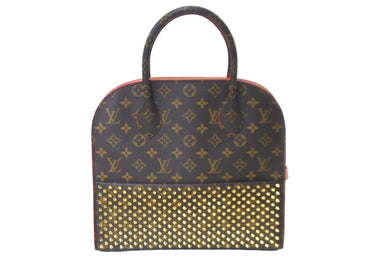 新品同様 LOUIS VUITTON ルイヴィトン ルブタン ハンドバッグ アイコノクラスト レッド ハラコ レザー M41234 中古 57612
