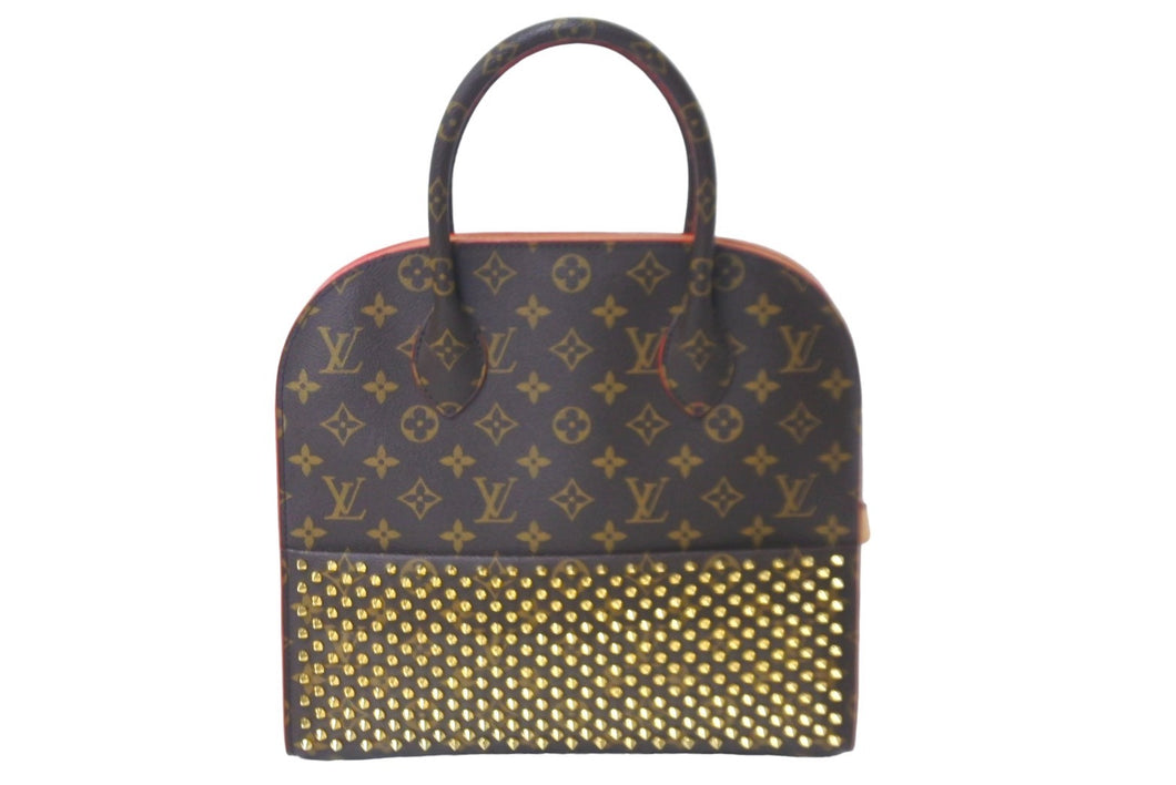 新品同様 LOUIS VUITTON ルイヴィトン ルブタン ハンドバッグ アイコノクラスト レッド ハラコ レザー M41234 中古 57612