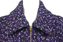 Load image into Gallery viewer, 新品未使用品 CHANEL シャネル ツイード ベスト サイズ34 23～24AW P75518 V67220 NQ425 パープル ブラック 中古 57618