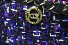 Load image into Gallery viewer, 新品未使用品 CHANEL シャネル ツイード ベスト サイズ34 23～24AW P75518 V67220 NQ425 パープル ブラック 中古 57618