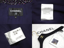 Load image into Gallery viewer, 新品未使用品 CHANEL シャネル ツイード ベスト サイズ34 23～24AW P75518 V67220 NQ425 パープル ブラック 中古 57618