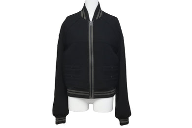 CHANEL シャネル ブルゾン スポーツライン スタジャン 05A ブラック ウール ナイロン サイズ40 P26526V16823 美品 中古 57619