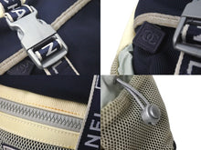 Load image into Gallery viewer, CHANEL シャネル スポーツライン ココマーク ボディバッグ 9番台 A27892 メッシュ グレー ネイビー 美品 中古 57625