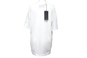 GUCCI グッチ半袖Ｔシャツ カットソー17AW FW WASHD COT ダメージ加工 ロゴプリント コットンホワイト サイズM 美品 中古 57644 