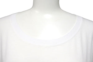 GUCCI グッチ半袖Ｔシャツ カットソー17AW FW WASHD COT ダメージ加工 ロゴプリント コットンホワイト サイズM 美品 中古 57644 