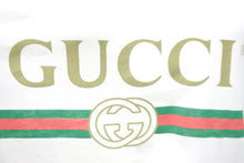 画像をギャラリービューアに読み込む, GUCCI グッチ半袖Ｔシャツ カットソー17AW FW WASHD COT ダメージ加工 ロゴプリント コットンホワイト サイズM 美品 中古 57644 