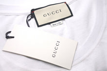 画像をギャラリービューアに読み込む, GUCCI グッチ半袖Ｔシャツ カットソー17AW FW WASHD COT ダメージ加工 ロゴプリント コットンホワイト サイズM 美品 中古 57644 