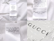 画像をギャラリービューアに読み込む, GUCCI グッチ半袖Ｔシャツ カットソー17AW FW WASHD COT ダメージ加工 ロゴプリント コットンホワイト サイズM 美品 中古 57644 