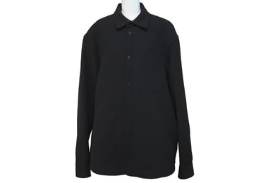 新品未使用 BALENCIAGA バレンシアガ ジャケット シャツジャケット ブラック ウール レーヨン サイズ48 704451 TIT22 中古 57655